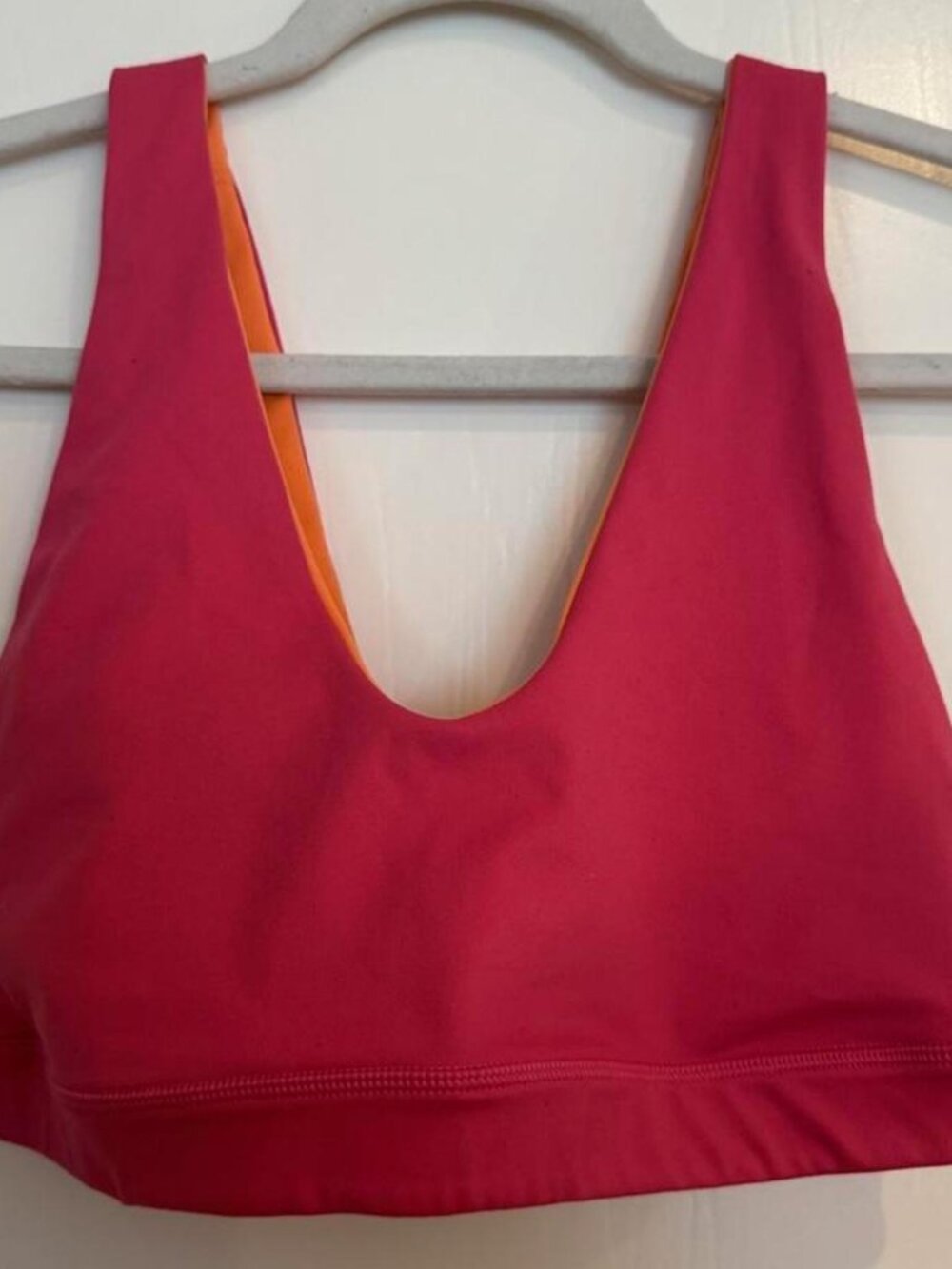 J.Crew Women's Pink and Red Bra